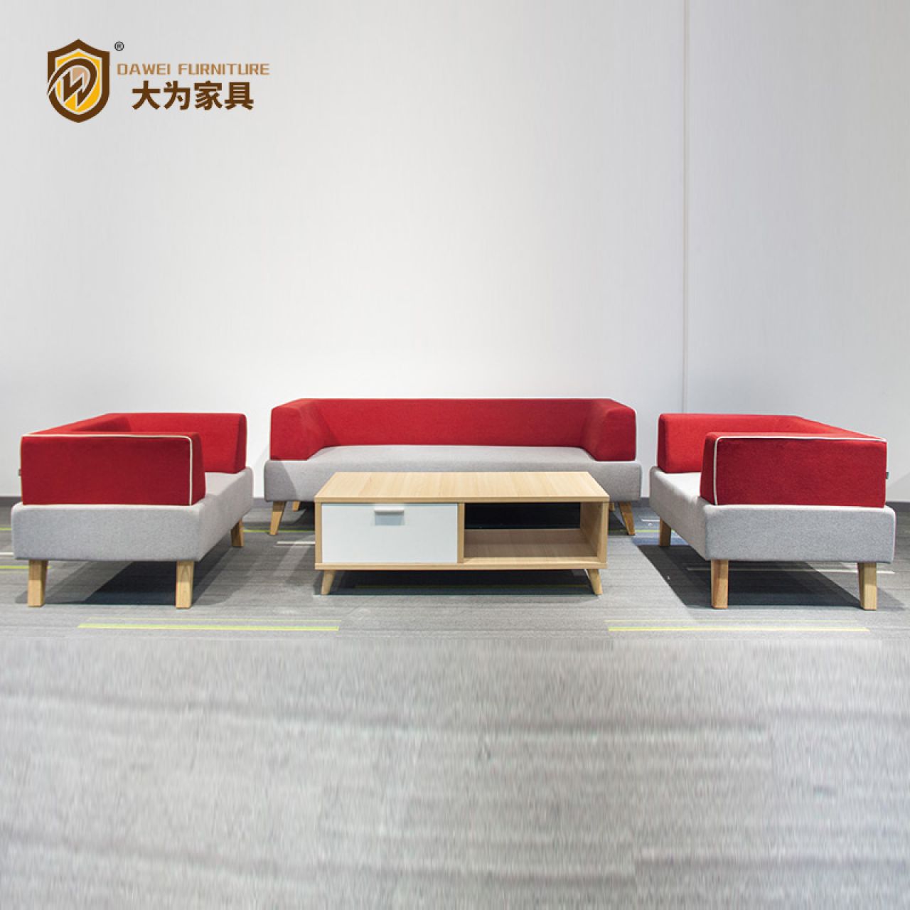 簡約時(shí)尚 休閑洽談沙發(fā) 布藝沙發(fā)DWDA8111