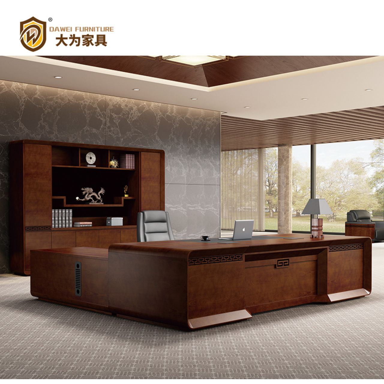 寒陽系列 辦公家具 總裁經理辦公桌 大班臺