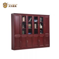 辦公家具 辦公室文件柜 木質書柜 資料柜 檔案柜 書架帶玻璃門 文件柜 DWWJG-0604