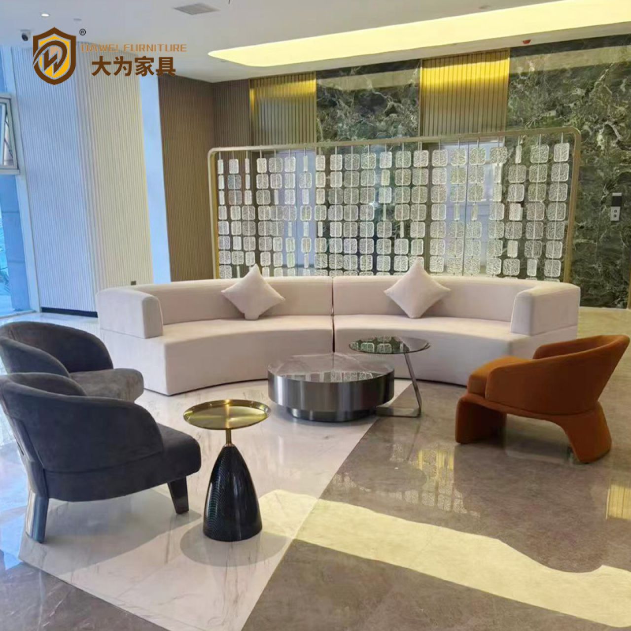 酒店簡約接待創(chuàng)意小沙發(fā)套裝